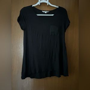 Charming Charlie's Black Tunic - Size: Small - Front Pocket -VGUC